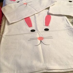 Set of 4 Easter Bunny Felt Chair Toppers